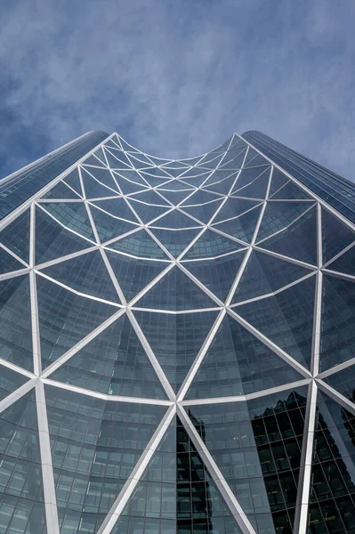 Calgary Albert Fevereiro 2022 Olhando Para Marco Bow Tower — Fotografia de Stock