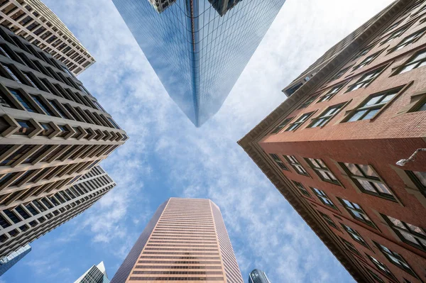 Při Pohledu Mrakodrapy Městě Calgary — Stock fotografie