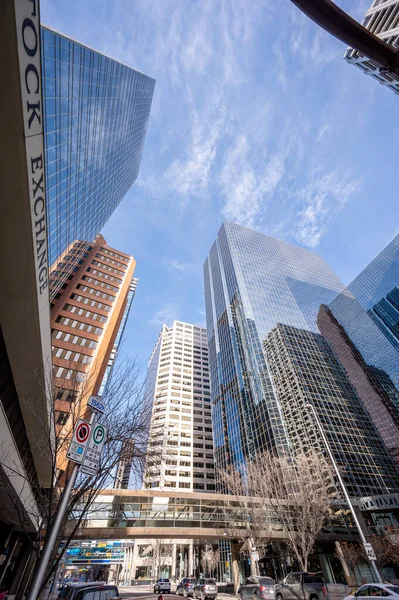 Calgary Albert February 2022 Office Towers Downtown Calgary — Stock Photo, Image