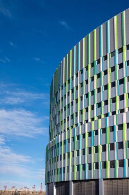 Calgary, Albert a - 27 Şubat 2022: Yeni Calgary Kanser Merkezi 'nin dış cephesi.