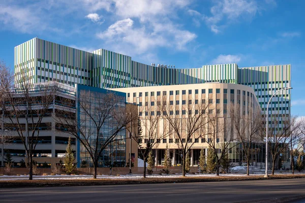 Calgary Albert Února 2022 Exteriér Fasády Nového Calgary Cancer Centre — Stock fotografie