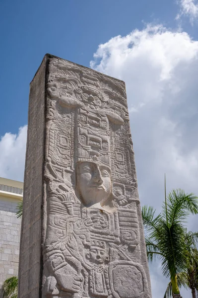 Tulum Μεξικό Μαρτίου 2022 Άποψη Διακοσμητικού Στοιχείου Στο Bahia Principe — Φωτογραφία Αρχείου