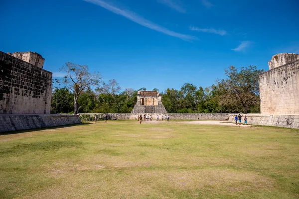 Chichen Itza Nagy Bálterem Részletei — Stock Fotó