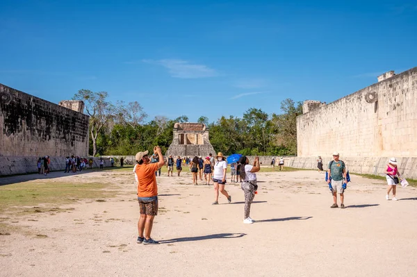 Piste Meksyk Marca 2022 Szczegóły Gran Juego Pelota Chichen Itza — Zdjęcie stockowe