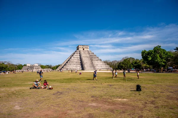 Piste Mexiko März 2022 Blick Auf Die Castillo Pyramide Chichen — Stockfoto