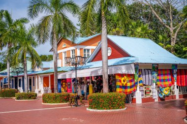 Tulum, Meksika - 26 Mart 2022: Riviera Maya 'da Bahia Principe Hacienda Dona Isabel manzarası.