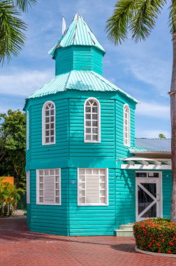 Tulum, Meksika - 26 Mart 2022: Riviera Maya 'da Bahia Principe Hacienda Dona Isabel manzarası.