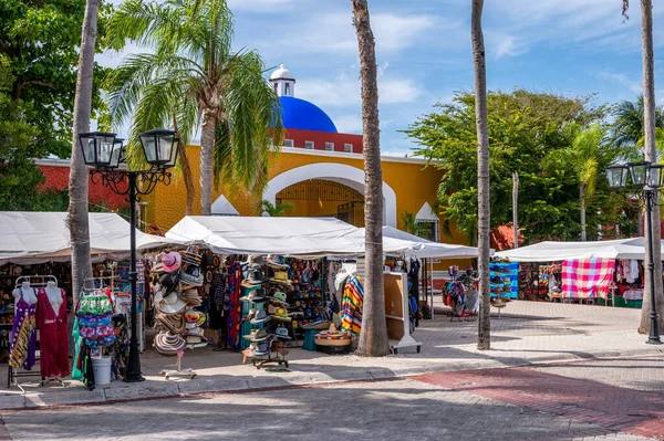 Tulum Mexiko Mars 2022 Utsikt Över Marknaden Bahia Principe Hacienda — Stockfoto