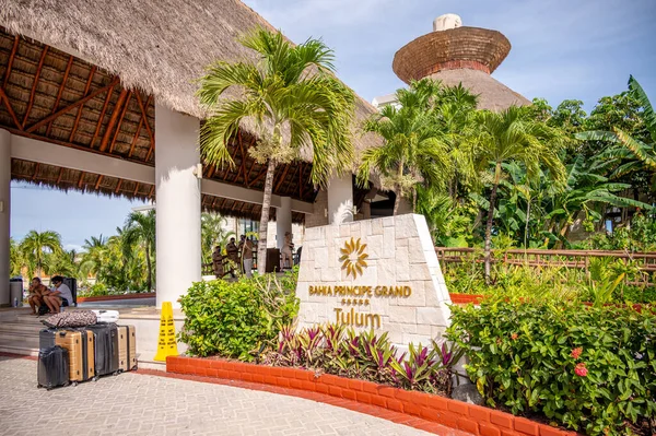 Tulum Mexiko Mars 2022 Utsikt Över Lobbybyggnader Bahia Principe Grand — Stockfoto