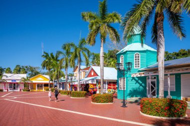 Tulum, Meksika - 27 Mart 2022: Riviera Maya 'da Bahia Principe Hacienda Dona Isabel manzarası.