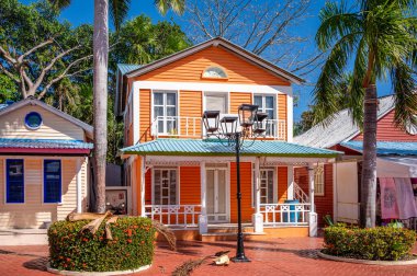 Tulum, Meksika - 27 Mart 2022: Riviera Maya 'da Bahia Principe Hacienda Dona Isabel manzarası.