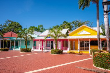 Tulum, Meksika - 27 Mart 2022: Riviera Maya 'da Bahia Principe Hacienda Dona Isabel manzarası.