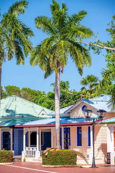 Tulum, Meksika - 27 Mart 2022: Riviera Maya 'da Bahia Principe Hacienda Dona Isabel manzarası.