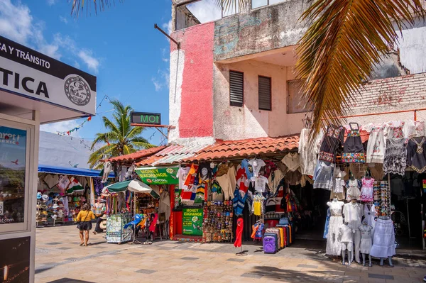 Playa Del Carmen Mexikó Március 2022 View Shops Street Scenes — Stock Fotó