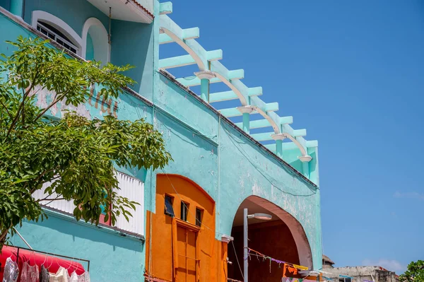 Playa Del Carmen México Março 2022 Vista Lojas Cenas Rua — Fotografia de Stock