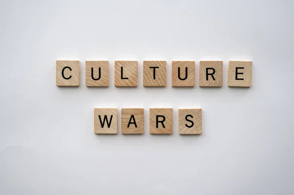Culture Wars Concept Tile Lettering — Stock Photo, Image