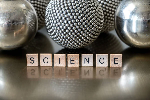 タイルの文字で科学の概念 — ストック写真