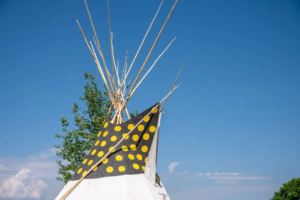 Top Tipi Tepee Canada Day Celebrations Calgary Alberta — Fotografia de Stock