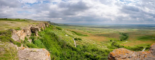 Views Head Smashed Buffalo Jump World Heritage Site Southern Alberta — Stock Fotó