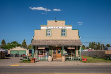 Black Diamond, Alberta - Storefronts in the rural town of Black Diamond, a popular destination south of Calgary.