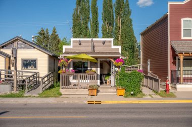 Black Diamond, Alberta - Storefronts in the rural town of Black Diamond, a popular destination south of Calgary.