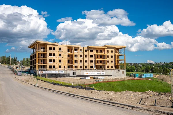 Calgary Alberta July 2022 Residential Buildings Construction Suburbs Calgary — Fotografia de Stock