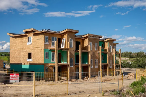 Calgary Alberta July 20222 Residential Construction Suburbs Calgary — Foto Stock