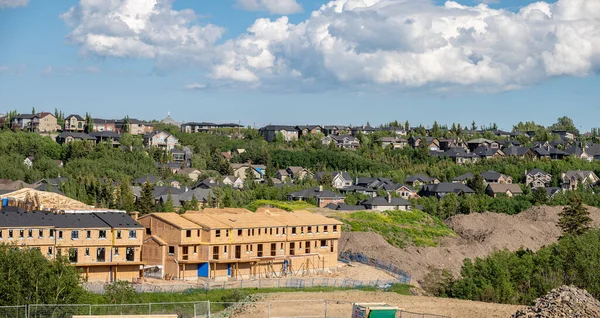 Calgary Alberta July 20222 Residential Construction Suburbs Calgary — Foto Stock