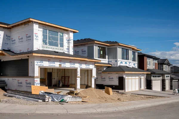 Calgary Alberta July 20222 Residential Construction Suburbs Calgary — Stock Photo, Image