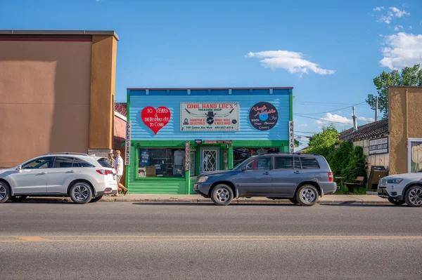 Black Diamond Alberta Storefronts Rural Town Black Diamond Popular Destination — ストック写真