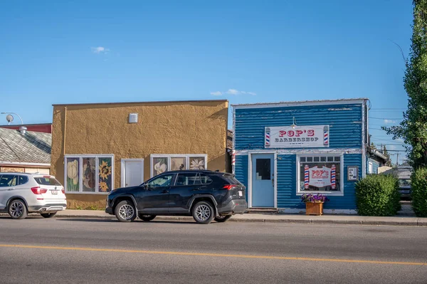 Black Diamond Alberta Storefronts Rural Town Black Diamond Popular Destination — Photo