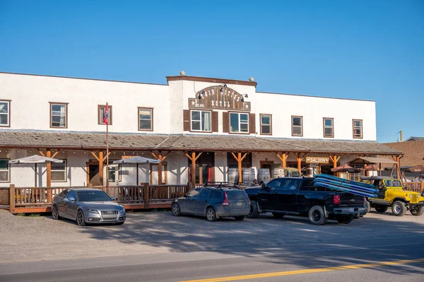 Longview Alberta July 2022 Exterior Twin Cities Hotel Saloon Longview — Fotografia de Stock