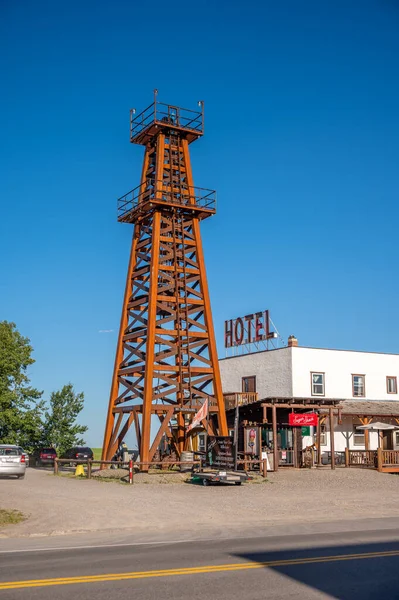 Longview Alberta July 2022 Exterior Twin Cities Hotel Saloon Longview — ストック写真