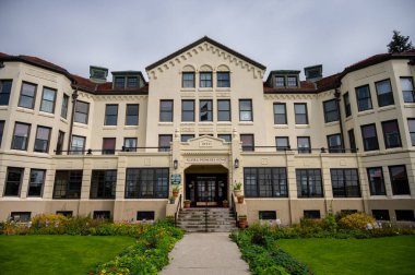 Sitka, Alaska - July 26, 2022 - View of Sitka's Alaska Pioneers Home.