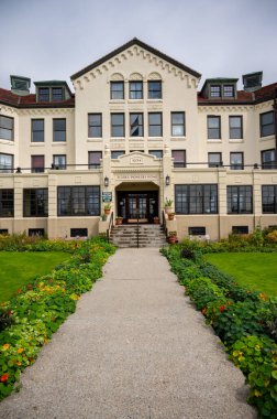 Sitka, Alaska - July 26, 2022 - View of Sitka's Alaska Pioneers Home.