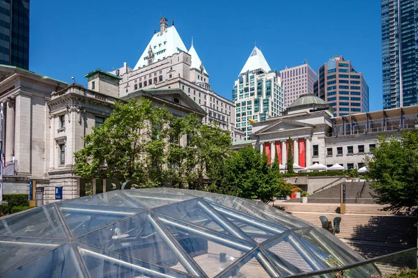 Vancouver British Columbia July 2022 Exterior Beautiful Vancouver Art Gallery — Fotografia de Stock