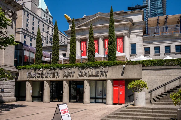 Vancouver British Columbia July 2022 Exterior Beautiful Vancouver Art Gallery — Stock Photo, Image