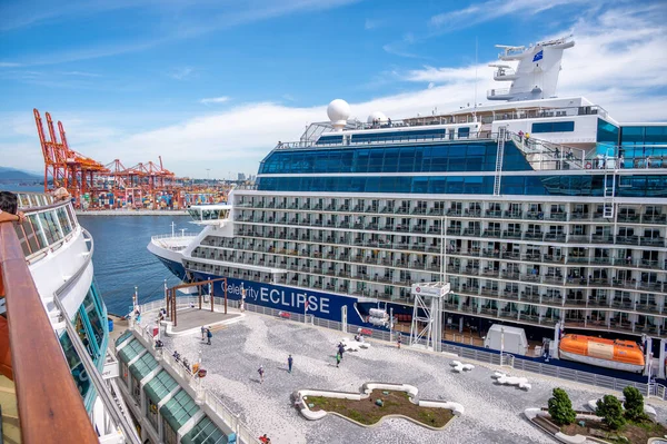 Vancouver British Columbia Canada July 2022 Cruise Ship Celebrity Eclipse — Foto Stock