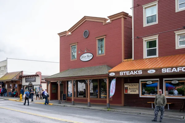 Sitka Alaska July 2022 View Sitka Historic Main Street — 图库照片