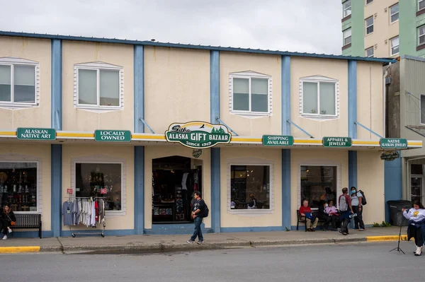 Sitka Alaska July 2022 View Sitka Historic Main Street Alsaka — Zdjęcie stockowe