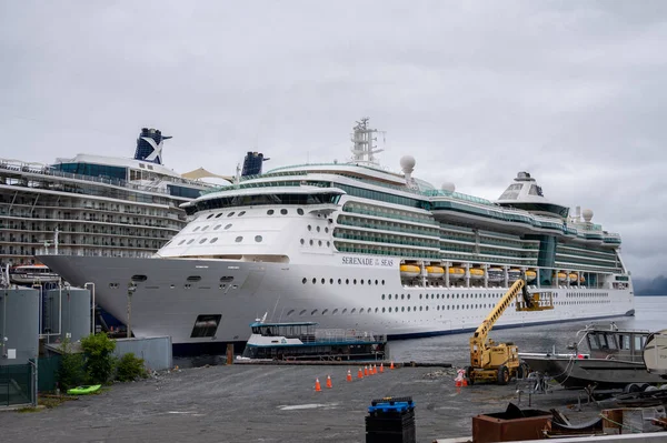 Sitka Alaska July 2022 View Sitka Cruise Ship Terminal Serenade — ストック写真