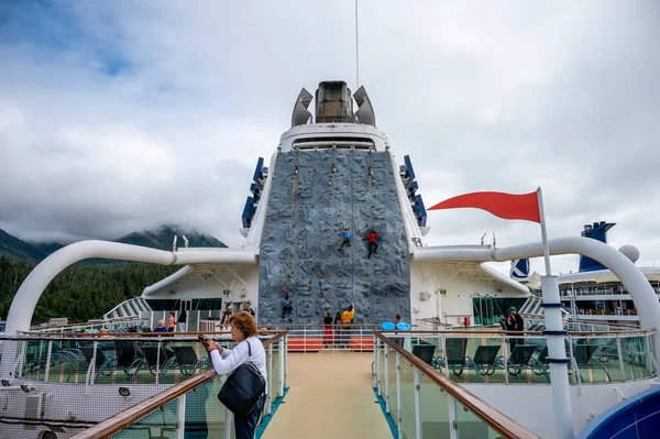 Sitka Alaska July 2022 View Climbing Wall Serenade Seas While — ストック写真