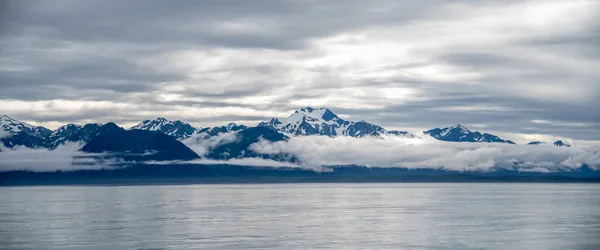 Mountains Alaska North West Pacific Coast Hubbard Glacier — 图库照片