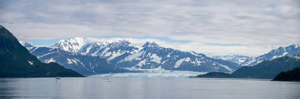 View Famous Hubbard Glacier Alaska Hubbar Glaicier Largest Tide Water — Foto Stock