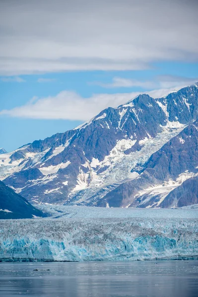 View Famous Hubbard Glacier Alaska Hubbar Glaicier Largest Tide Water — Stok fotoğraf