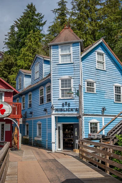 Ketchikan Alaska July 2022 Famous Creek Street National Historic Site — Stockfoto