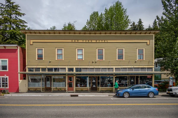 Ketchikan Alaska July 2022 Views Historic Wooden Buildings Popular Cruise — Stock Photo, Image