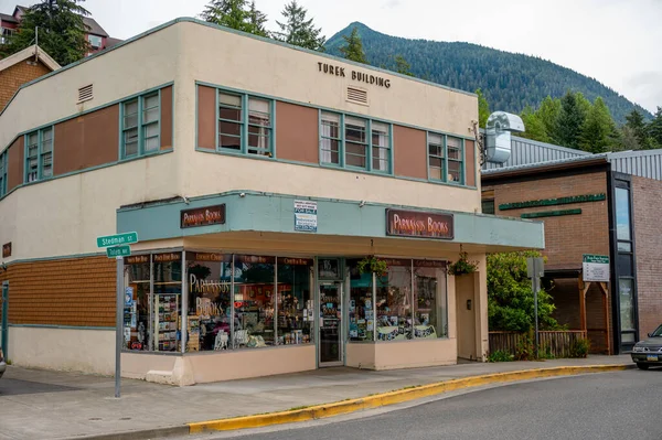 Ketchikan Alaska July 2022 Views Historic Wooden Buildings Popular Cruise — Foto Stock