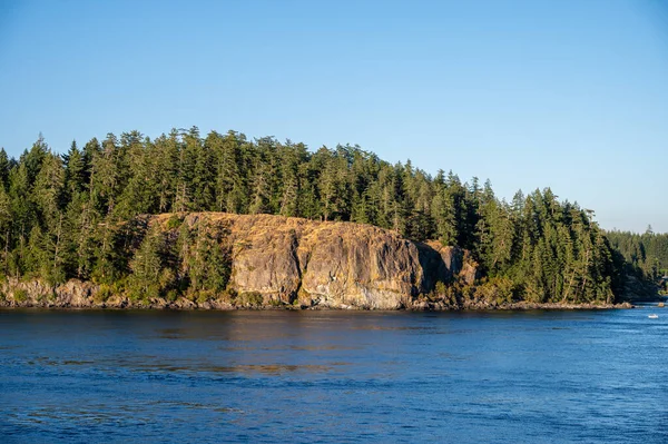Beautiful Landscape Quadra Island View Cruise Ship — Foto Stock