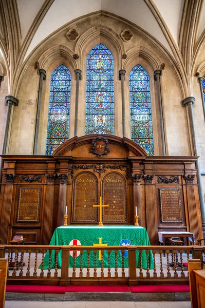 Λονδίνο Ηνωμένο Βασίλειο Αυγούστου 2022 Εντυπωσιακή Εκκλησία Του Ναού Στην — Φωτογραφία Αρχείου